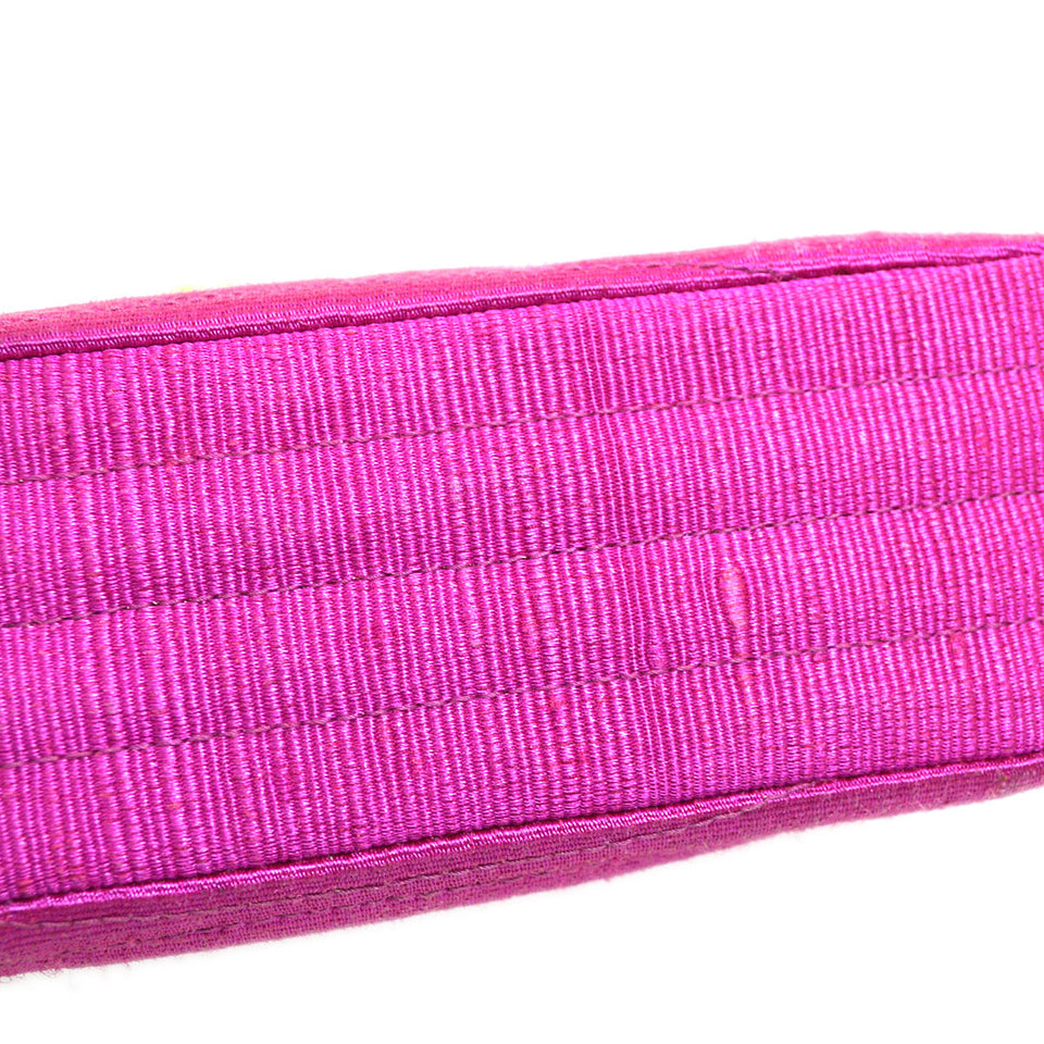CHANEL 1991-1994 Mini Diagonal Round Flap Handbag