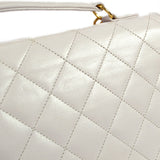 CHANEL 1989-1991 Double Turnlock 2way Handbag