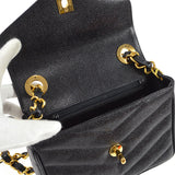 CHANEL 1994-1996 Mini Chevron Letter Flap
