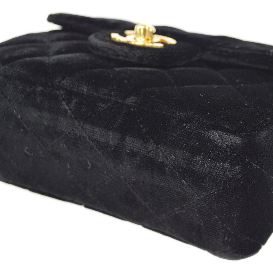 CHANEL * 1991-1994 Micro Classic Flap Handbag