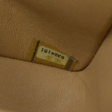 CHANEL 2000-2001 Classic Double Flap Medium SHW Beige Caviar