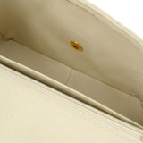 CHANEL * 1996-1997 Tall Diana Flap Medium Ivory Caviar