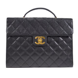 CHANEL 1997-1999 Quilted Briefcase