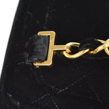 CHANEL 1994-1996 Classic Flap Backpack Black Velvet