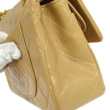 CHANEL 1989-1991 Classic Double Flap Small Beige Lambskin