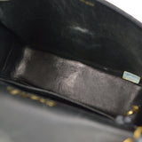 CHANEL * 1991-1994 Classic Square Flap Mini Black Lizard
