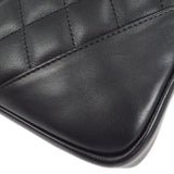 CHANEL 2004-2005 Cambon Ligne Shoulder Bag Black Calfskin
