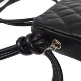 CHANEL 2004-2005 Cambon Ligne Shoulder Bag Black Calfskin