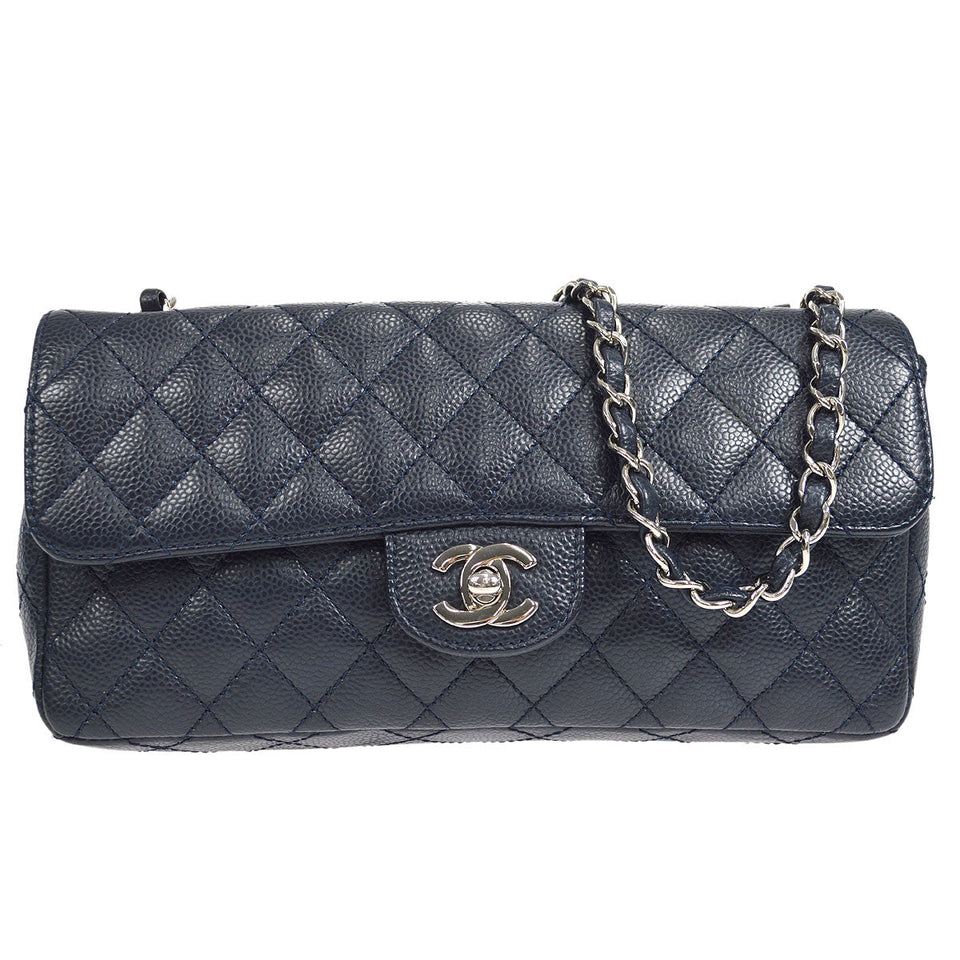CHANEL 2005-2006 East West Navy Caviar