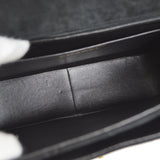 CHANEL 1991-1994 Round Flap Small Black Suede