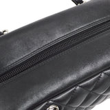 CHANEL 2005-2006 Cambon Ligne Mini Bowler Black Calfskin