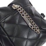 CHANEL 2005-2006 Cambon Ligne Mini Bowler Black Calfskin