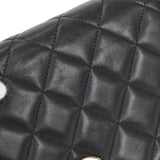 CHANEL 2009-2010 CC Turnlock Full Flap Mini Black Lambskin