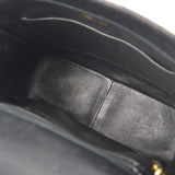 CHANEL 1996-1997 Flap Box Shoulder Bag Small Black Caviar