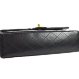 CHANEL 1996-1997 Classic Double Flap Medium Black Lambskin