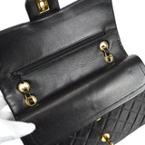 CHANEL 1996-1997 Classic Double Flap Medium Black Lambskin