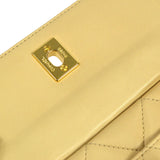 CHANEL 1994-1996 Pocket Camera Bag Mini Beige Lambskin