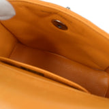 CHANEL 1997-1999 Flap Handbag Mini SHW Orange Lambskin