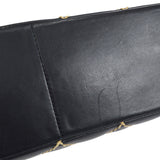 CHANEL 2001-2003 Wild Stitch Straight Flap Jumbo Black Calfskin
