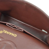 CHANEL 1996-1997 Classic Double Flap Small Brown Lambskin
