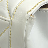 CHANEL 2004-2005 Wild Stitch Handbag Medium White Calfskin
