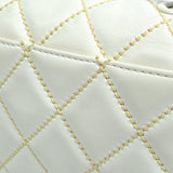 CHANEL 2004-2005 Wild Stitch Handbag Medium White Calfskin