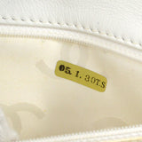 CHANEL 2004-2005 Wild Stitch Handbag Medium White Calfskin