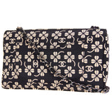 CHANEL 2000-2001 Clover Pattern Classic Single Flap Medium