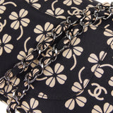 CHANEL 2000-2001 Clover Pattern Classic Single Flap Medium