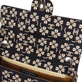 CHANEL 2000-2001 Clover Pattern Classic Single Flap Medium