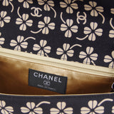 CHANEL 2000-2001 Clover Pattern Classic Single Flap Medium