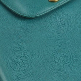 CHANEL 1998 Handbag Blue Caviar Medium