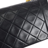 CHANEL 1989-1991 Border Flap Mini Black Lambskin