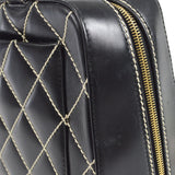 CHANEL 2001-2003 Wild Stitch Handbag Black Calfskin