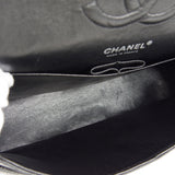 CHANEL 2005-2006 Classic Double Flap Medium SHW Black Caviar