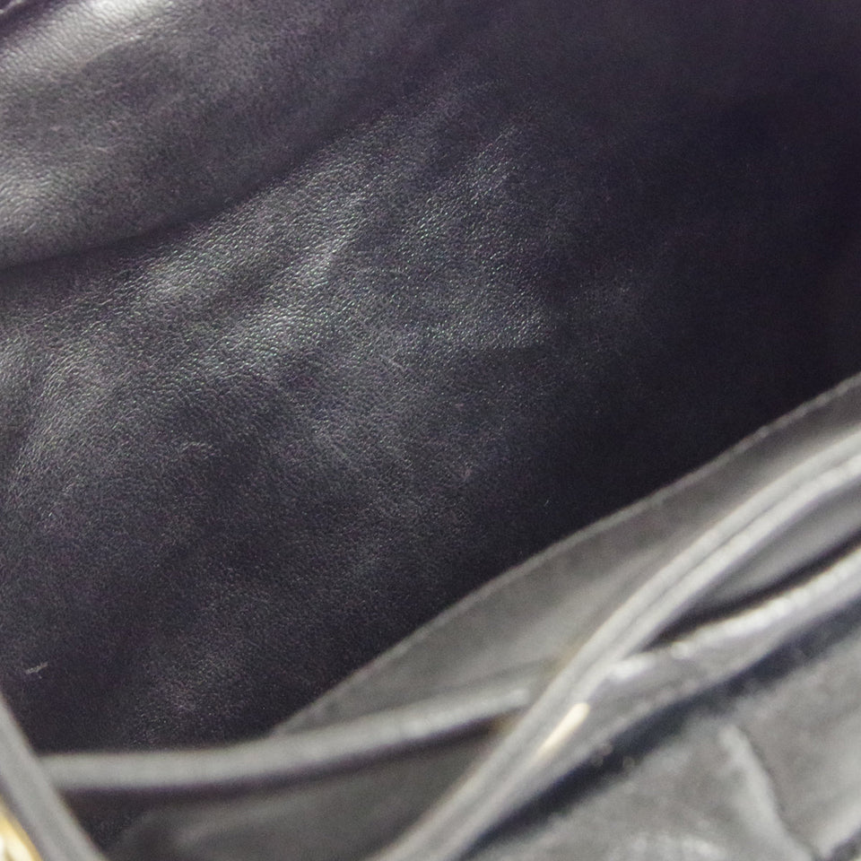 CHANEL 1991-1994 Backpack Black Velvet