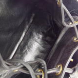 CHANEL 1991-1994 Backpack Black Velvet