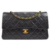 CHANEL 1994-1996 Classic Double Flap Medium Black Lambskin