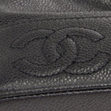 CHANEL 1994-1996 Triple CC Shoulder Bag Black Caviar