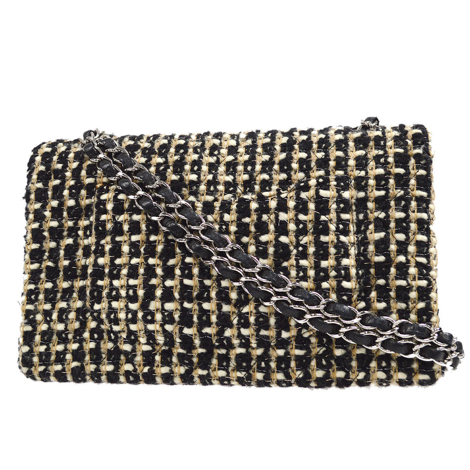 CHANEL 2001-2003 Classic Flap Medium Tweed