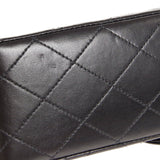 CHANEL 1991-1994 Classic Double Flap Medium Black Lambskin