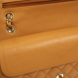 CHANEL 2005-2006 Classic Flap Medium Brown Caviar