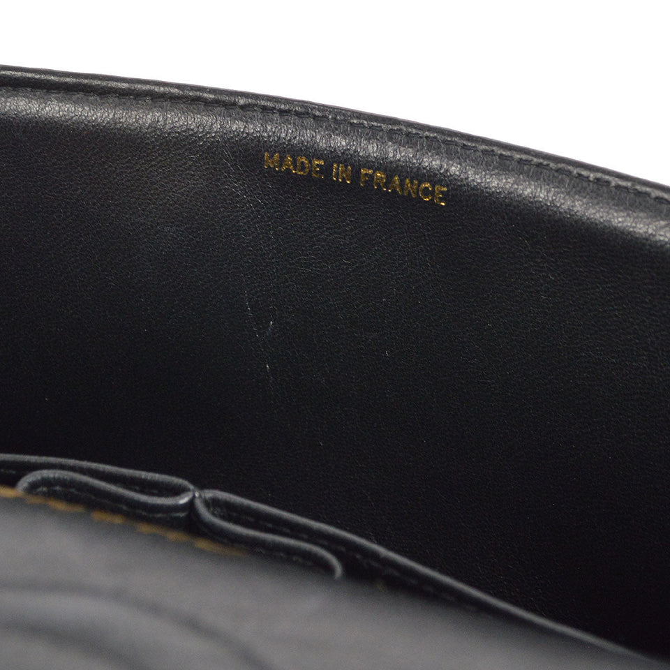 CHANEL * 1994-1996 Classic Double Flap Medium Black Velvet