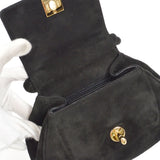 CHANEL * 1996-1997 Handbag Black Suede