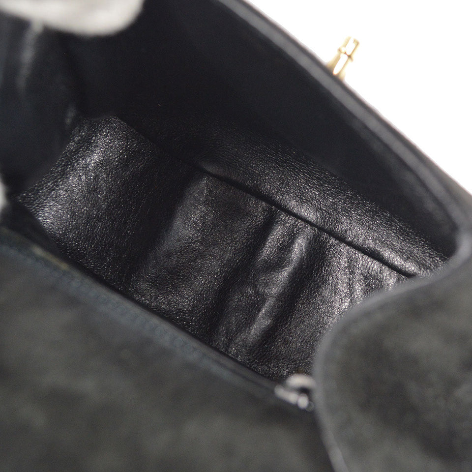 CHANEL * 1996-1997 Handbag Black Suede