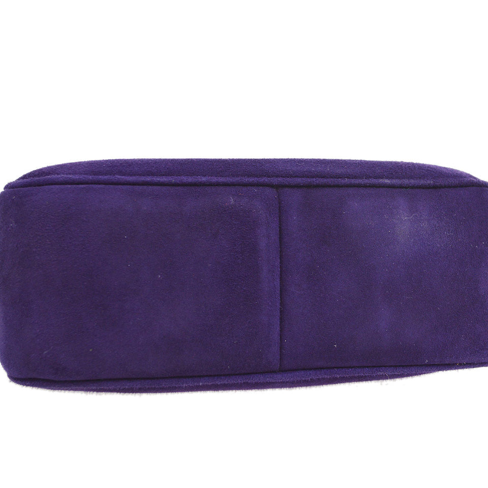 CHANEL * 1996-1997 Handbag Purple Suede