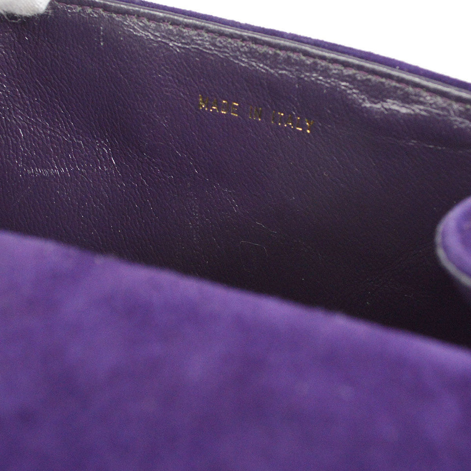 CHANEL * 1996-1997 Handbag Purple Suede