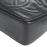 CHANEL 1994-1996 Triple CC Camera Bag Small Black Caviar