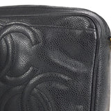 CHANEL 1994-1996 Triple CC Camera Bag Small Black Caviar