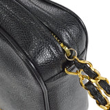 CHANEL 1994-1996 Triple CC Camera Bag Small Black Caviar